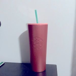 Starbucks pink stainless steel cold cup